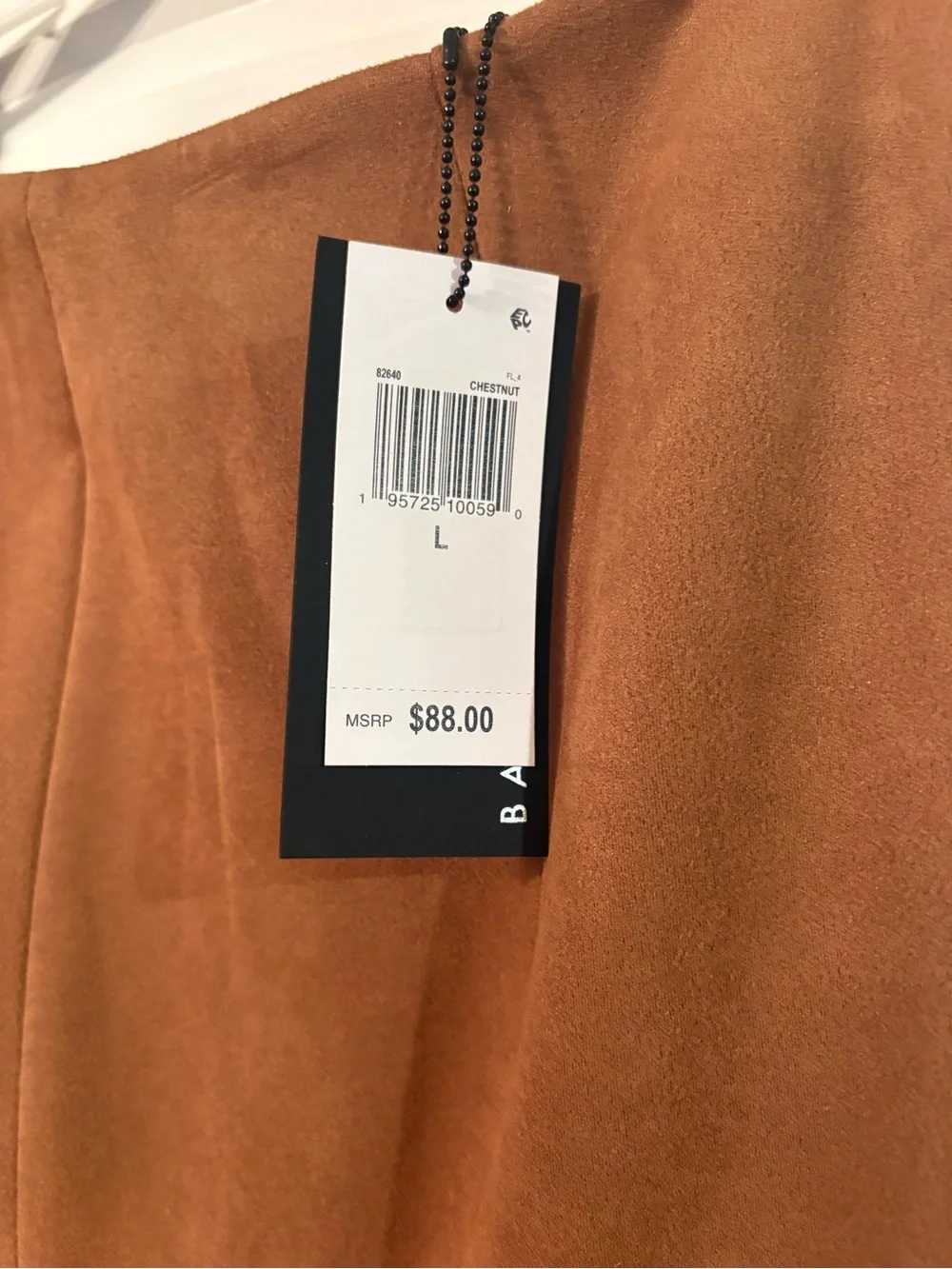 Banana Republic Cognac Fringe Suede Midi Skirt - Picture 4 of 5